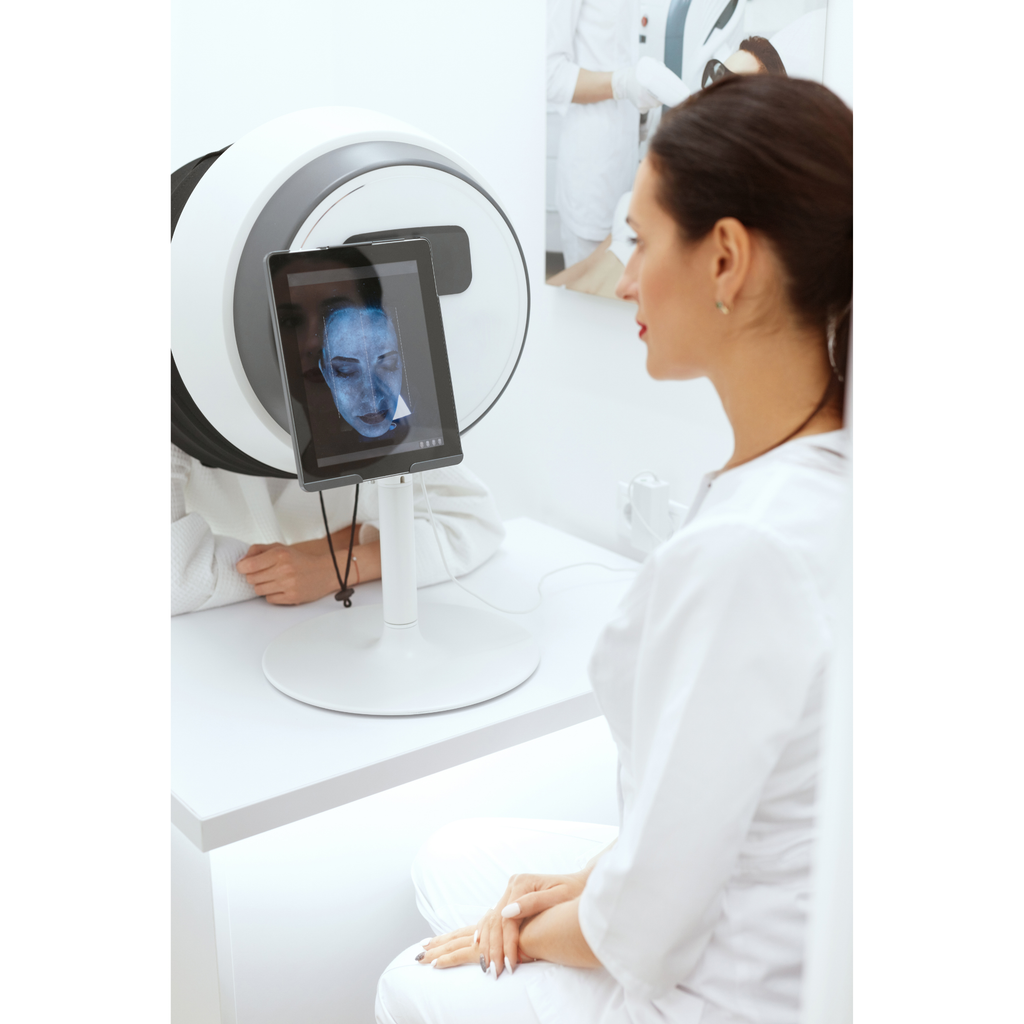 Máquina Profesional de Análisis Facial de Piel con IA